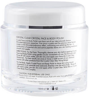 Crystal Clear Crystal Face and Body Polish 150ml