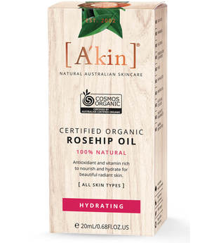 A'kin Certified Organic Pure Radiance Rosehip Oil 20ml