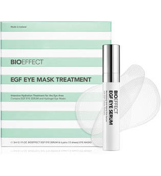 BioEffect Anti-Aging Pflege Gesichtspflege EGF Eye Mask Treatment Set EGF Eye Serum 3 ml + Eye Mask 12 Pads 1 Stk.