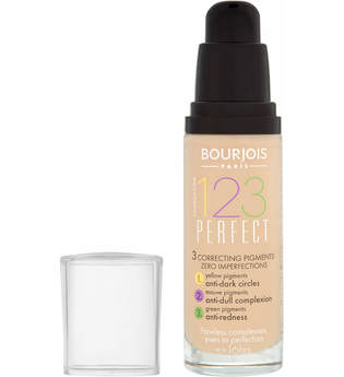 Bourjois 123 Perfect Medium Coverage Liquid Foundation 30ml T53 Light Beige (Medium, Warm)