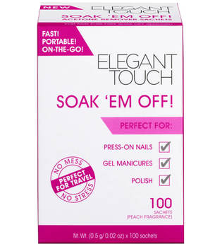 Elegant Touch Soak 'Em off! Nail Polish Remover (100 Sachets)