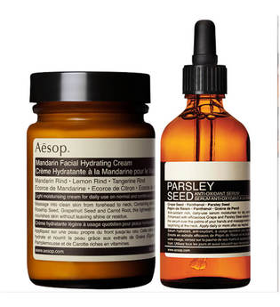 Aesop Mandarin Facial Cream and Parsley Seed Serum Duo