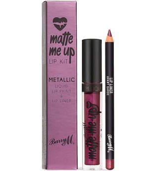 Barry M Cosmetics Matte Me Up Metallic Lip Kit (Various Shades) - Avant Garde