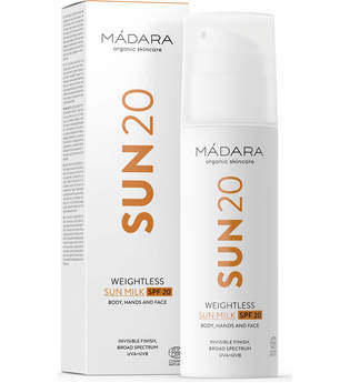 MÁDARA Organic Skincare Weightless Sun Milk SPF20 150 ml Sonnenlotion