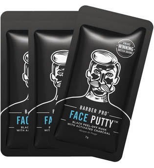BARBER PRO Gesichtsmaske »Face Putty™« Set, 3-tlg., Black Peel-Off Reinigungsmaske mit Tiefenwirkung