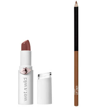 wet n wild Mega Last High Shine Lipstick and Color Icon Lip Liner Duo (Various Shades) - Mad for Mauve