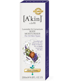 A'Kin Lavender & Geranium Body Moist (200ml)