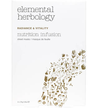 Elemental Herbology Nutrition Infusion Sheet Masks - 4x25 g