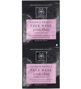 APIVITA Express Gentle Cleansing Face Mask - Pink Clay 2 x 8 ml