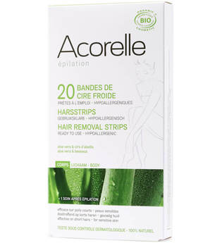 Acorelle Ready to Use Aloe Vera and Beeswax Leg Strips – 20 Streifen