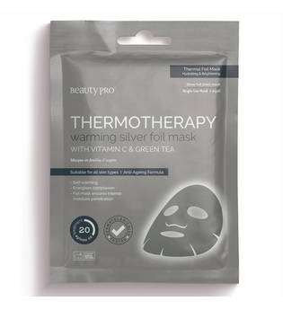 BeautyPro THERMOTHERAPY Warming Silver Foil Mask with Vitamin C & Green Tea 25ml