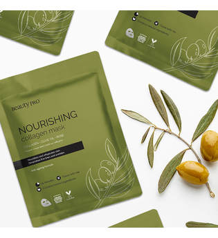 BeautyPro NOURISHING Collagen Sheet Mask with Olive Extract 23g