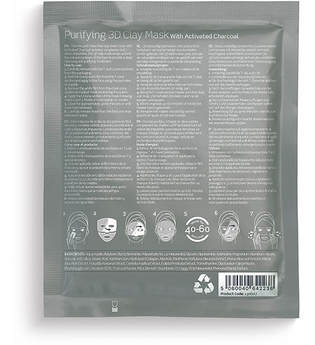BeautyPro PURIFYING 3D Clay Sheet Mask With Activated Charcoal 18g