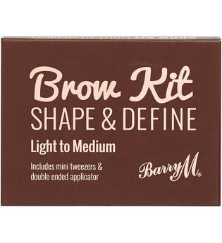Barry M - Augenbrauen Set - Brow Kit - Shape and Define - Light-Medium
