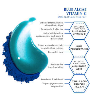 Algenist Blue Algae Vitamin C Dark Spot Correcting Peel Gesichtspeeling 45.0 ml