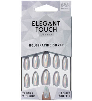 Elegant Touch Colour Nails - Holographic Silver