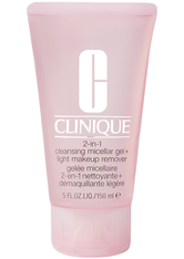 Clinique 3-Phasen Systempflege 3-Phasen-Systempflege 2-in-1 Cleansing Micellar Gel + Light Makeup Remover 150 ml