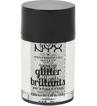 NYX Professional Makeup Glitter Brilliants Face & Body Glitzer 2.5 g Nr. 10 - Silver