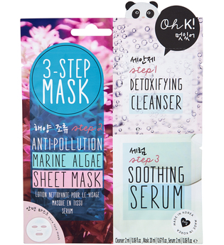 Oh K! 3-Step Anti-Pollution Marine Algae Sheet Face Mask