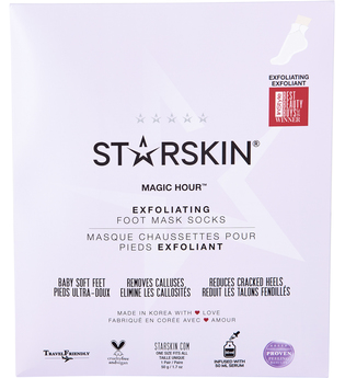 STARSKIN® Magic Hour™ Exfoliating Double-Layer Foot Mask Socks