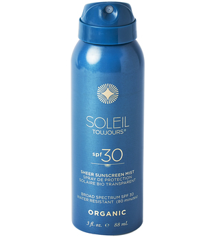 Soleil Toujours Organic Sheer Sunscreen Mist SPF 30 Travel Size Sonnencreme 88.0 ml