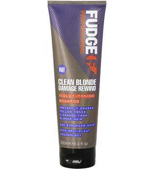 Fudge Professional Clean Blonde Damage Rewind Violet-Toning Shampoo and Conditioner Bundle 250ml