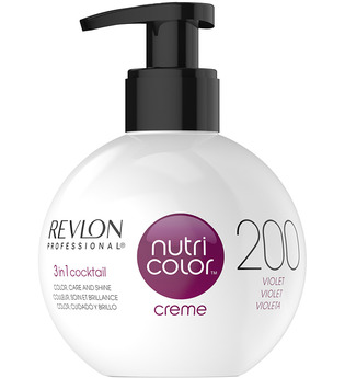 Revlon Professional Nutri Color Creme 200 Violett Kräftiges Lila für kühle Rottöne, 270 ml