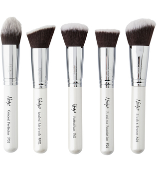 Gobsmack Glamorous 5 Piece Brush Collection Pearlescent White