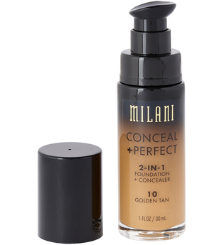 Milani - Foundation + Concealer - 2 in 1 - Conceal + Perfect - Golden Tan - 10