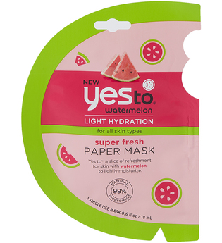 yes to Watermelon Super Fresh Paper Mask - Single Use