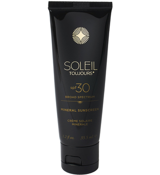 Soleil Toujours 100% Mineral Sunscreen SPF 30 - Travel Size Sonnencreme 35.5 ml