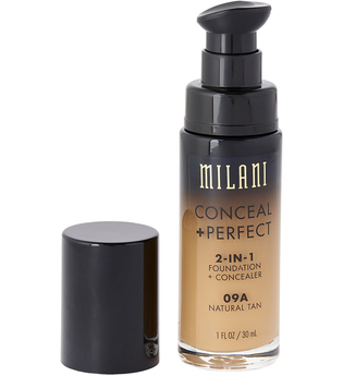 Milani - Foundation + Concealer - 2 in 1 - Conceal + Perfect - Natural Tan - 09A