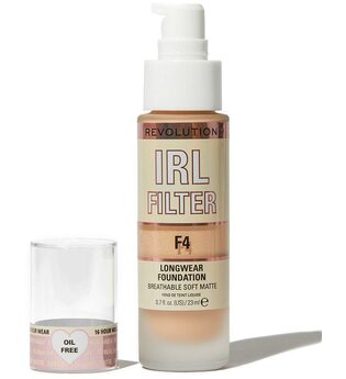 Makeup Revolution IRL Filter Longwear Foundation 23ml (Various Shades) - F4