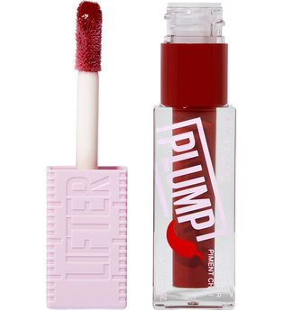 Maybelline Lifter Gloss Plumping Lip Gloss Lasting Hydration Formula With Hyaluronic Acid and Chilli Pepper (Various Shades) - Hot Chilli