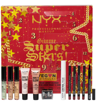 NYX Professional Makeup Gimme Super Stars! 12 Day Vegan Iconic Advent Countdown Calendar