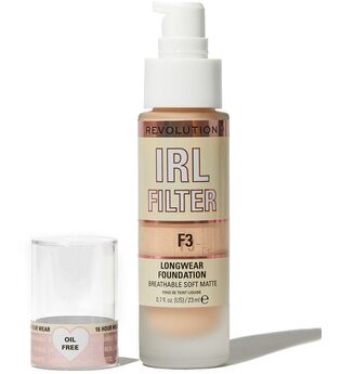 Makeup Revolution IRL Filter Longwear Foundation 23ml (Various Shades) - F3