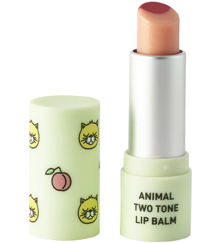 Animal TwoTone Lip Balm Peach Cat