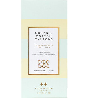 DeoDoc 100 % organic cotton with applicator - regular Tampon 16 Stk
