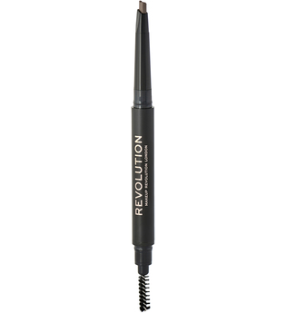 Makeup Revolution - Augenbrauenstift - Duo Brow Pencil - Light Brown