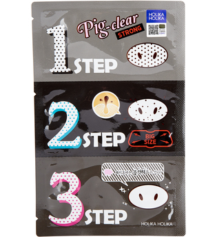 Holika Holika - Gesichtsmaske - Pig Clear Blackhead 3-Step Kit - Strong