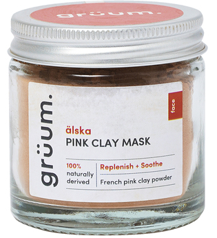 grüum älska Pink Clay Face Mask 50ml