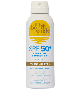 Bondi Sands SPF50 Aerosol Fragrance Free Mist Spray 160g