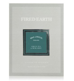 Wax Lyrical Fired Earth Green Tea & Bergamot Tealights Duftkerze  12 Stk