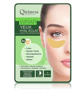 QIRINESS Wrap Yeux Hyal-Eclat Radiant Eye Contour Mask Augenpads  2 g