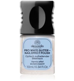 Alessandro Professional Manicure Pro White Glitter Nail Effect Polish Nagelunterlack 10 ml