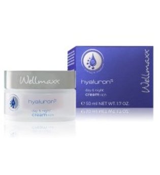 Wellmaxx hyaluron⁵ day & night cream rich Gesichtscreme 50 ml