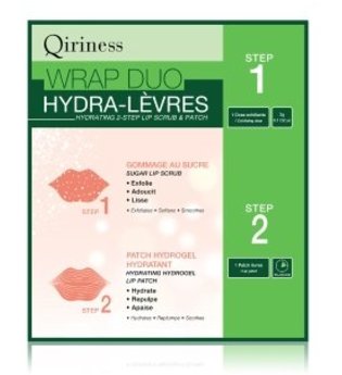 QIRINESS Wrap Duo Hydra-Lèvres Hydrating 2-Step Lip Scrub & Patch Lippenpeeling  1 Stk