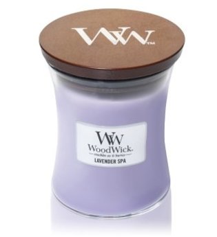 WoodWick Lavender Spa Medium Hourglass Duftkerze  275 g