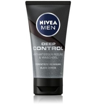 NIVEA MEN Deep Control Anti-Mitesser Peeling und Waschgel Gesichtspeeling  75 ml
