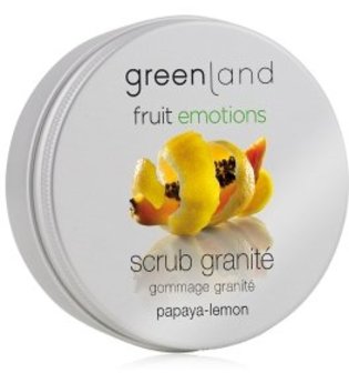Greenland Fruit Emotions Papaya-Lemon Scrub Granité Körperpeeling  200 ml